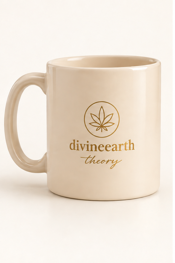 Cream Gold Signature Mug — front view