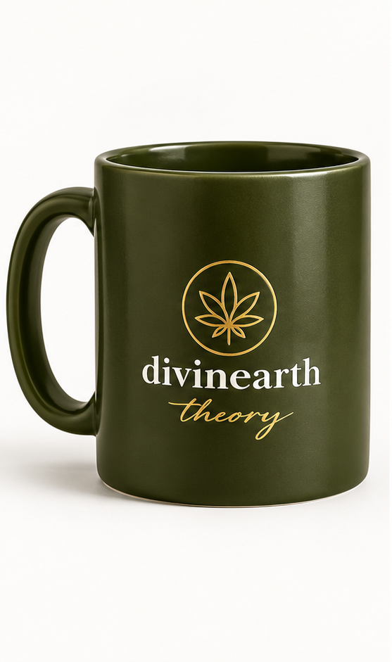 Deep Olive Two-Tone Signature Mug — front view