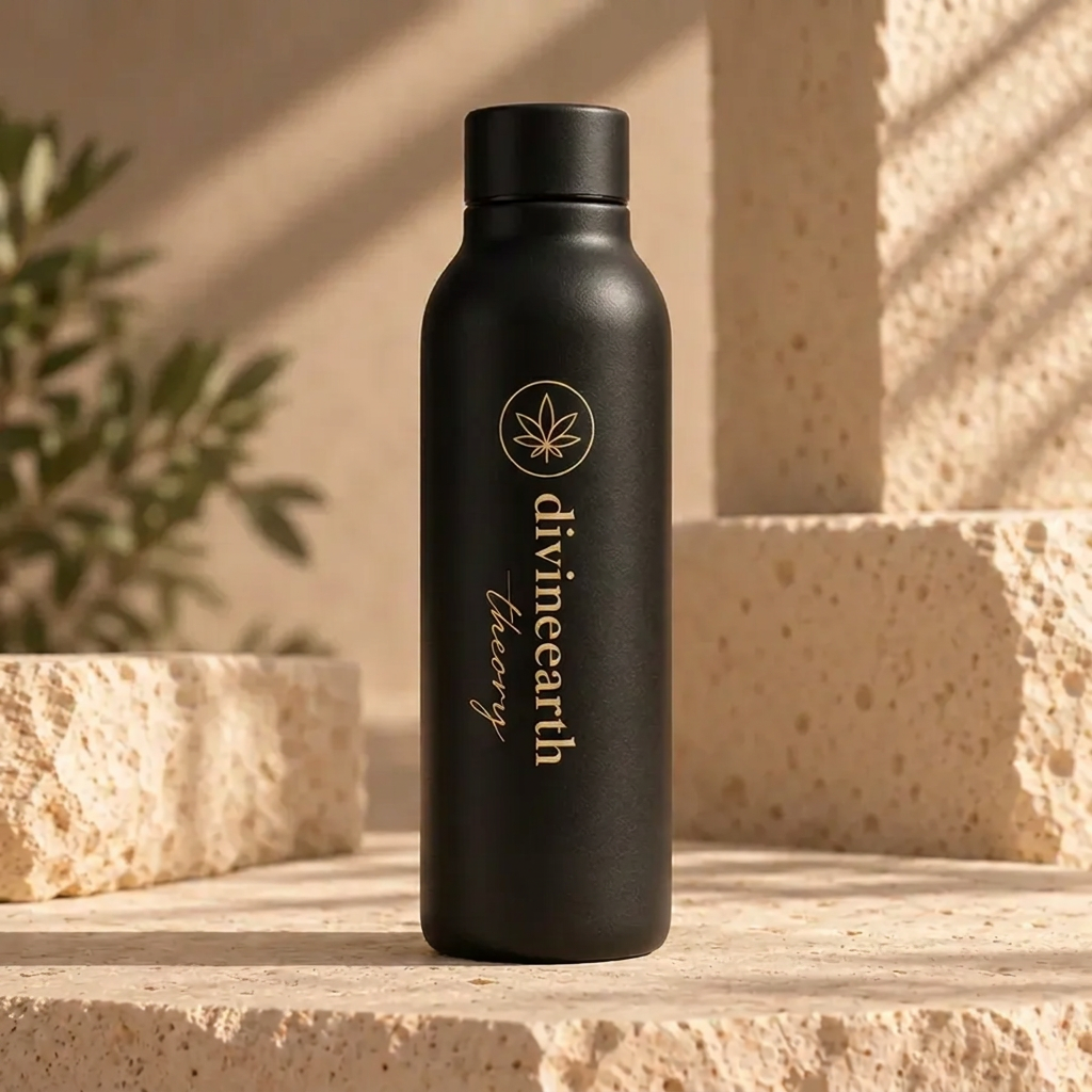 Black Bottle — front view